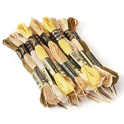 22 Bündel 22 Farben Polyester-Stickgarn mit Herbstmotiven&nbsp;OCOR-TA0002-80