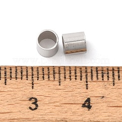 Rhodinierte 925 Crimpperlen aus Sterlingsilber&nbsp;STER-Z006-01F-P