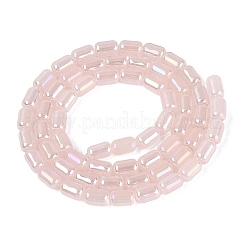 Perlas de vidrio de imitación de Jade imitación electrochapa&nbsp;EGLA-Q132-03A-B02