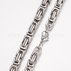 Anlaufgeschützte Königsketten aus Edelstahl 201&nbsp;X-NJEW-K062-01P-6mm