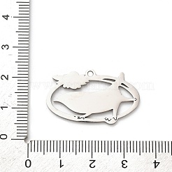 304 Edelstahl-Emaille-Anhänger&nbsp;STAS-Z123-01P
