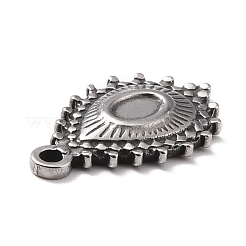 Pendentifs cabochons en acier inoxydable 304 anti-ternissement&nbsp;STAS-B024-61P