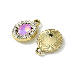 Aleación de revestimiento ultravioleta con colgantes de rhinestone de vidrio de colores mezclados&nbsp;FIND-B039-06G