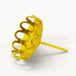 Impostazioni perno orecchino ottone&nbsp;KK-I003-G-NF