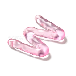 Pendenti alfabeto in resina trasparente&nbsp;LS-RESI-C028-02W