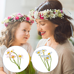 20 Stück 5 Farben künstlicher Gänseblümchen-Blumenstrauß aus Kunststoff&nbsp;AJEW-CA0003-72