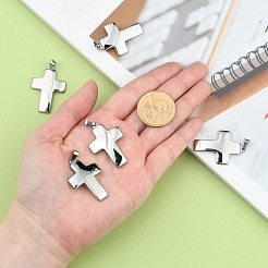 Anlaufgeschützte Kreuzanhänger aus 304 Edelstahl&nbsp;STAS-D146-03