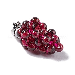 Pendenti a grappolo di granato naturale&nbsp;X-G-G928-01P