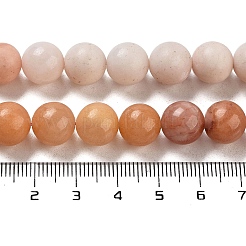 Natürliche rosa Aventurin Perlen Stränge&nbsp;G-B095-A02-01