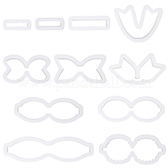 4 Box mit 4 Arten von Kunststoffformen&nbsp;DIY-SC0030-53B