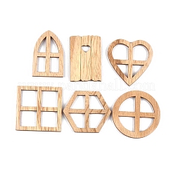 Holzhandwerk Scheiben Miniatur Ornamente&nbsp;PW-WG3C06A-01