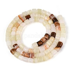 Fili di perle di calcite naturale verde a bande (giada afghana)&nbsp;G-T141-94B