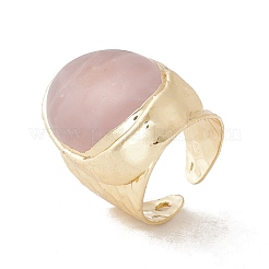 Bague de manchette ouverte ovale irrégulière en pierres précieuses&nbsp;RJEW-I082-11G