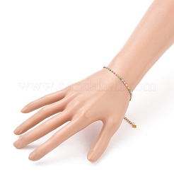 Set di gioielli con bracciali e collane a maglie in acciaio inossidabile smaltato 304&nbsp;SJEW-JS01137