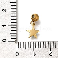 Ionenplattierung (IP) 304 Edelstahl-Strassanhänger&nbsp;STAS-A104-12G