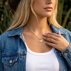 Colliers pendentifs animaux en acier inoxydable 304 pour hommes et femmes&nbsp;FS-WG64CAD-03