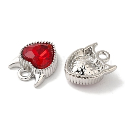Charms aus plattierender Legierung mit Herz-Rack&nbsp;FIND-I039-29P