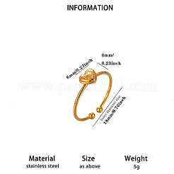 Anillos abiertos para puños de acero inoxidable 304&nbsp;WGD4123-03