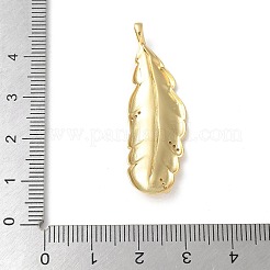 Pendentifs avec zircon cubiques à micro-pavés en laiton&nbsp;KK-P290-42G