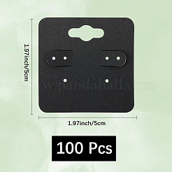 100pcs cartes d'affichage de boucle d'oreille en papier&nbsp;CDIS-DJ0001-15B