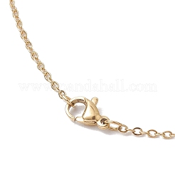 Colliers avec pendentifs creux en acier inoxydable 304&nbsp;NJEW-JN04815-01