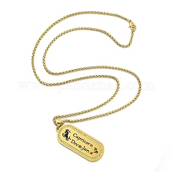 Collar con colgante de cadena de trigo con circonita cúbica transparente y micropavé de acero inoxidable 304 para mujeres y hombres.&nbsp;NJEW-U007-01H