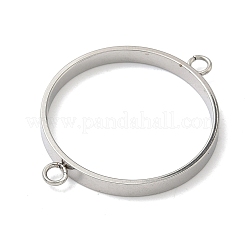 Ciondoli con connettore a lunetta aperta in acciaio inossidabile 304&nbsp;STAS-B126-05F-P
