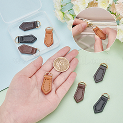 8 stücke 4 farben echtes leder tasche zubehör&nbsp;FIND-WR0003-86