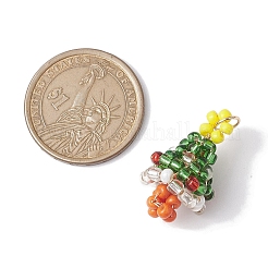 Pendentifs tissés en perles de verre sur le thème de Noël&nbsp;PALLOY-MZ00267