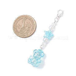 Décorations suspendues en perles acryliques transparentes&nbsp;HJEW-JM03966