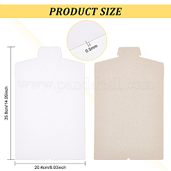 Panneaux de paquet de chemise en papier kraft&nbsp;DIY-WH0399-56