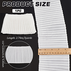 Rubans de dentelle plissée en polyester de 3 mètre&nbsp;OCOR-WH0089-177B