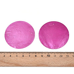 50 pz. Ciondoli per connettori in conchiglia naturale tinta&nbsp;SHEL-TA0001-18D