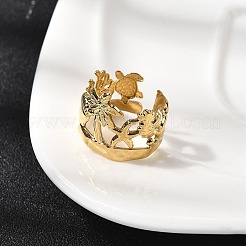 Manschettenringe aus Edelstahl 304 für Damen&nbsp;RJEW-F193-01G