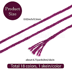 6-lagiges Polyester-Stickgarn&nbsp;OCOR-WH20074-01B-06