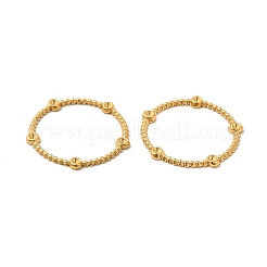 Ionenplattierung (IP) 304 Edelstahl Verbindungsring Strass-Einstellungen&nbsp;STAS-I671-20G