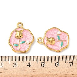 304 Edelstahl-Emaille-Anhänger&nbsp;STAS-I346-01G-02