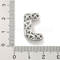 Platino placcato micro ottone spianare pendenti zirconi&nbsp;KK-L073-001P-J