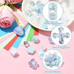 Perles acryliques opaques&nbsp;OACR-CJC0007-09