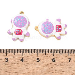 Pendentifs en acier inoxydable 304 émaillés&nbsp;STAS-Q119-05G-03