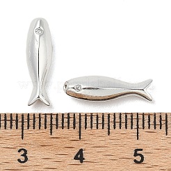 Perles de zircone cubique micro pave en Laiton&nbsp;KK-U045-15S