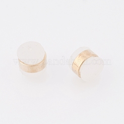 Messing-Gummi-Ohrmuttern&nbsp;X-KK-T025-41G