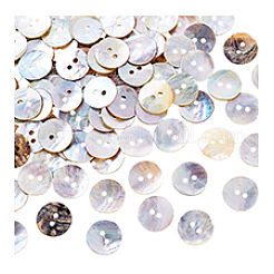 100 Stück natürliche Akoya-Muschelknöpfe&nbsp;BUTT-PH0001-41A