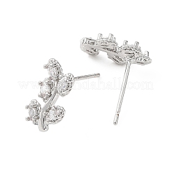 Boucles d'oreilles puces en laiton Shegrace&nbsp;XGRQ4N998-717P