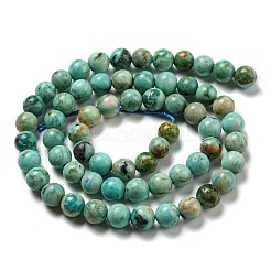 Fili di perle naturali di turchese peruviano (diaspro)&nbsp;G-A219-A05-04