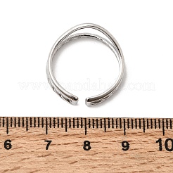 Offene Manschettenringe aus Edelstahl 304&nbsp;RJEW-P188-02D-P