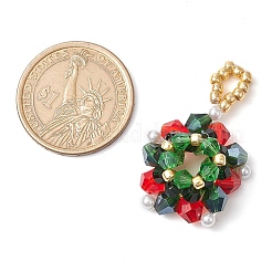 3 pendentif en verre de Noël&nbsp;PALLOY-JF03010