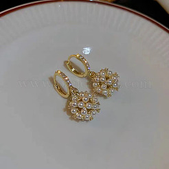 Pendientes de aro de rhinestone de aleación&nbsp;FS-WG20219-01