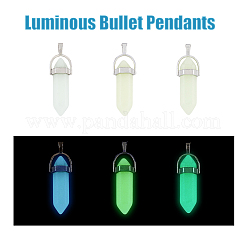 12 Stück 3 Farben Kugelglas spitze leuchtende Anhänger&nbsp;FIND-FH0005-53