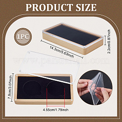 Caja magnética para monedas de madera de haya&nbsp;CON-WH0095-195
